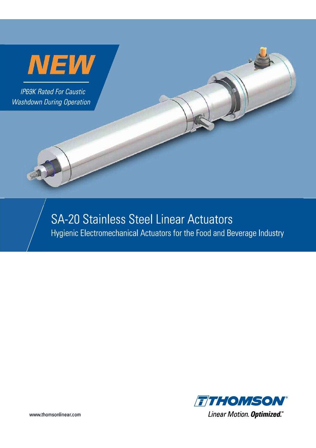 【NEW！】SA-20 Stainless Steel Linear Actuators